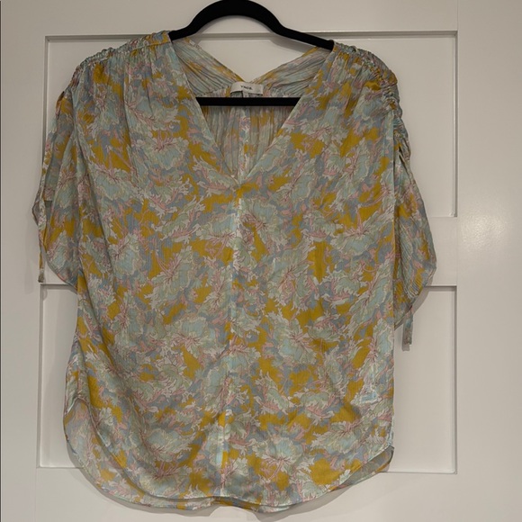 Floral V-Neck Women's Top - Picture 1 of 2